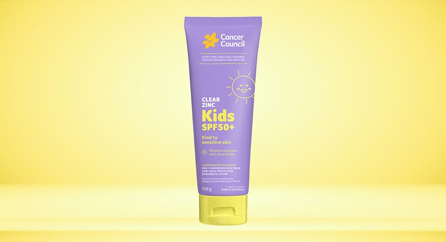 Cancer Council Clear Zinc Kids SPF50+ 110g