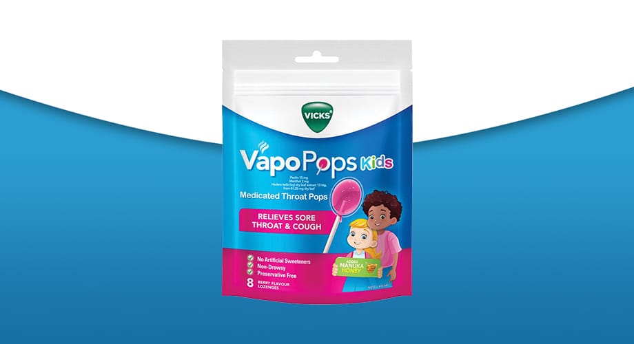 Vicks Throat Pops For Kids 8pk