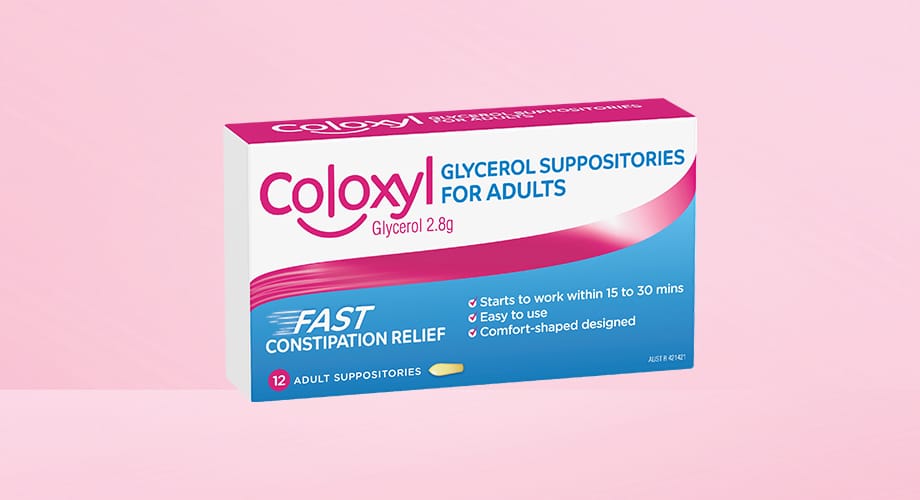 Coloxyl Glycerol Suppositories Adults 12pk