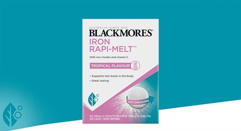 Blackmores Iron Rapi-Melt 60 Tablets
