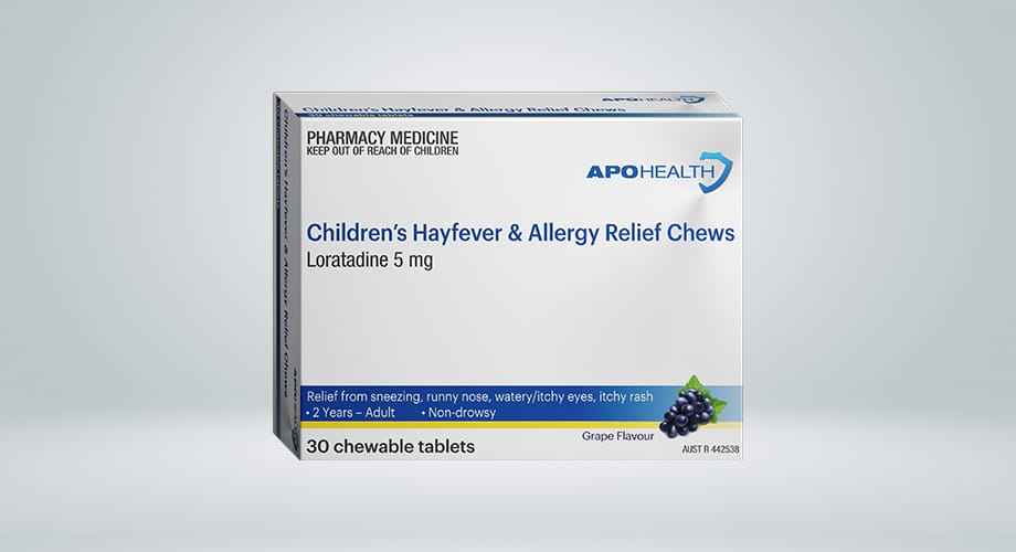 APOHEALTH Children's Hayfever and Allergy Relief 30 Chewable Tablets