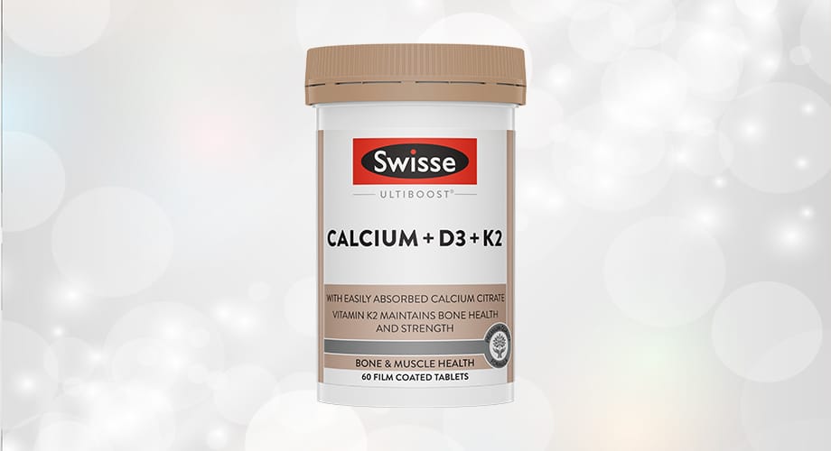 Swisse Ultiboost Calcium + D3 +K2 60 Tablets