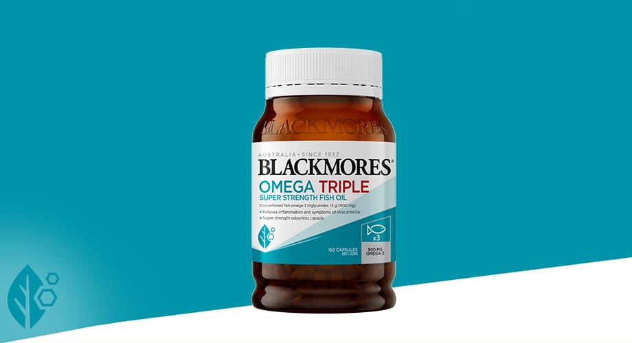 Blackmores Omega Triple Super Strength Fish Oil 150 Capsules