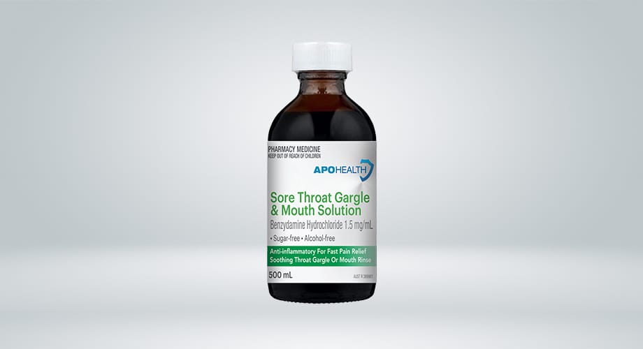 APOHEALTH Sore Throat Gargle & Mouth Solution 500mL