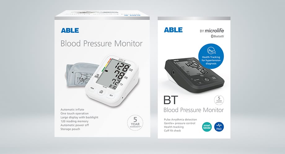 ABLE Blood Pressure Monitor Range