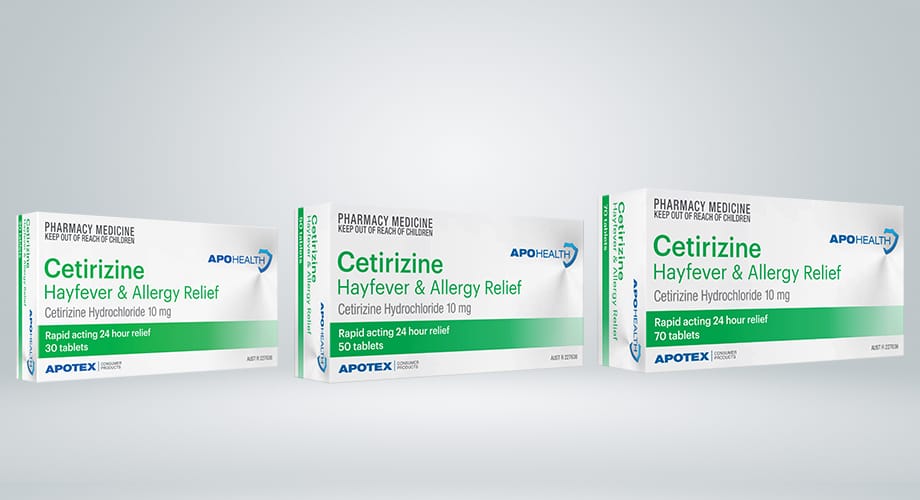 APOHEALTH Cetirizine Hayfever & Allergy Relief 10mg Tablets Range