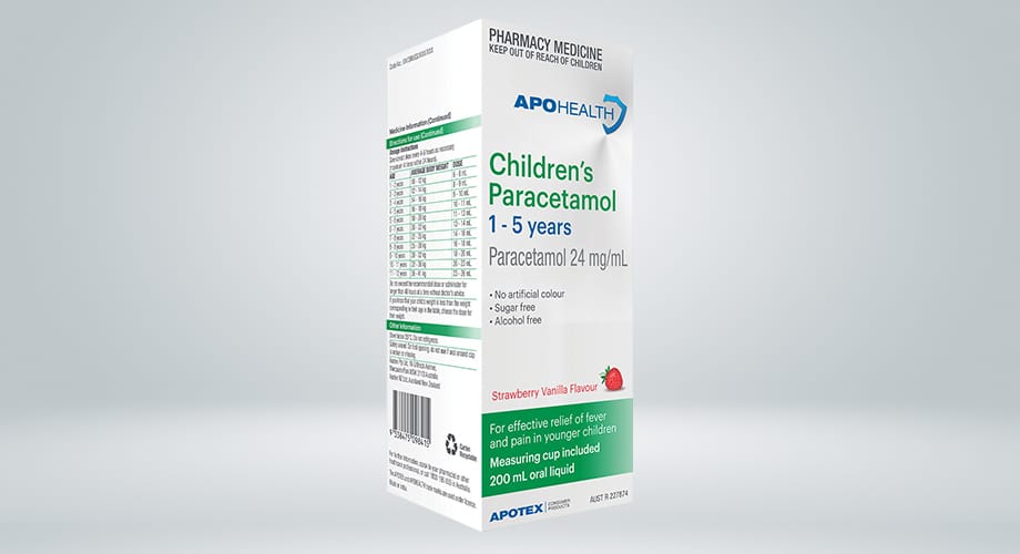 APOHEALTH Children's Paracetamol 1 - 5 years 200mL