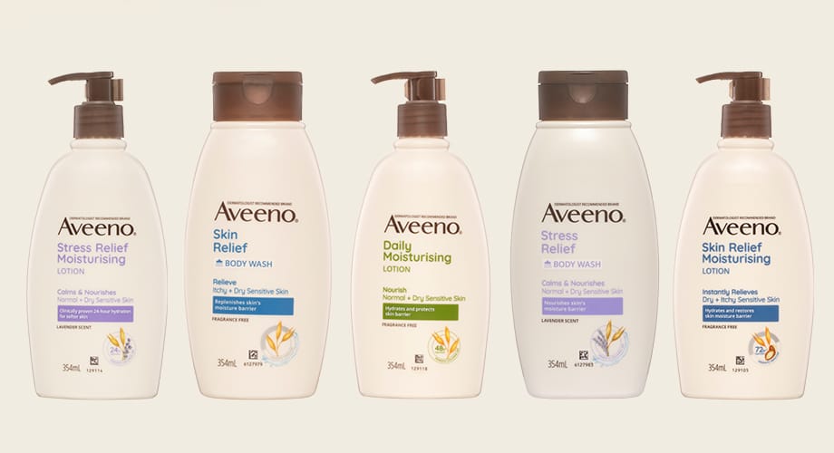 Aveeno Body Lotion or Body Wash Selected Range