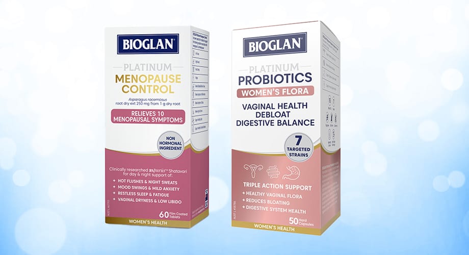 Bioglan Platinum Menopause or Probiotics Womens Range