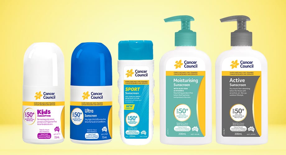 Cancer Council Sunscreen SPF50+ Range