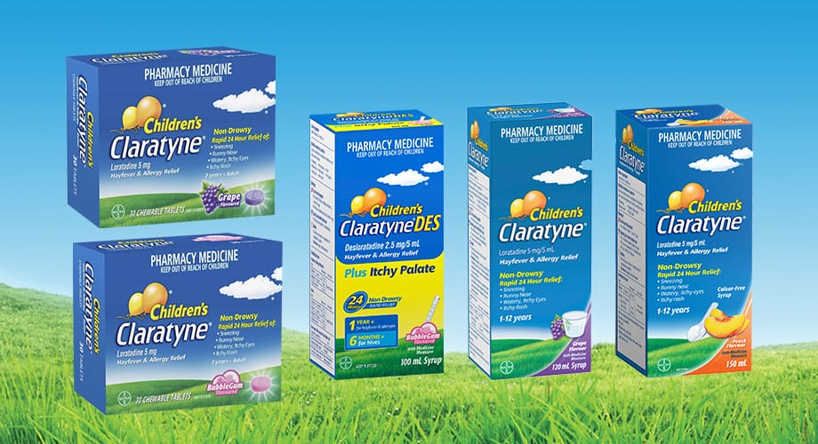 Claratyne Children Hayfever & Allergy Relief Range