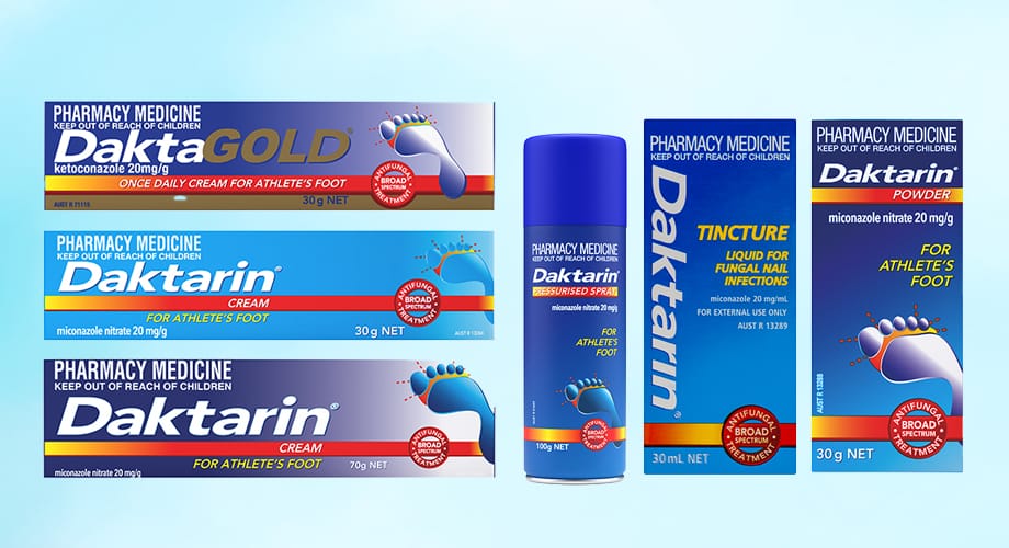 Daktarin Anti-Fungal Skin & Nail Infections Range