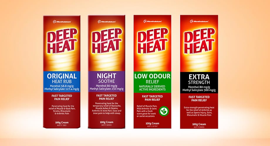 Deep Heat Muscular Pain Relief Range