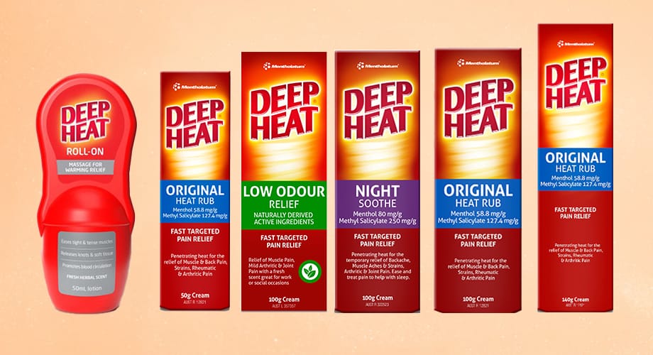 Deep Heat Muscular Pain Relief Selected Range