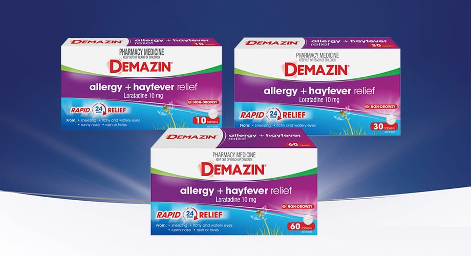 Demazin Allergy + Hayfever Relief Range