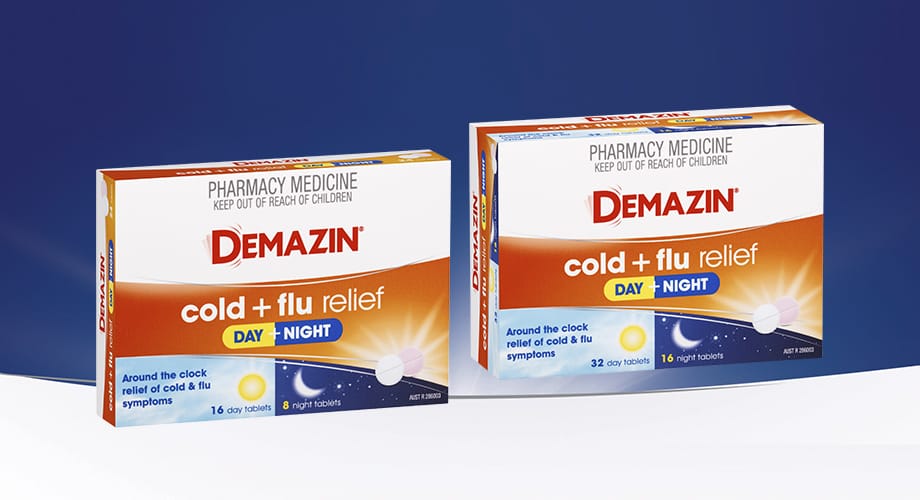 Demazin Cold & Flu Relief 24 or 48 Tablets