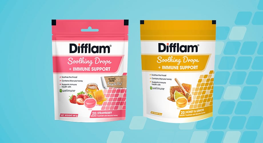Difflam Soothing Drops + Immune Support 20 Range