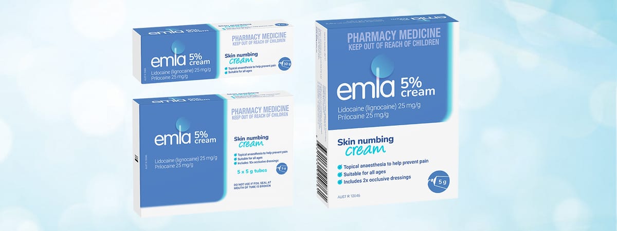 Emla Skin Numbing Cream Range