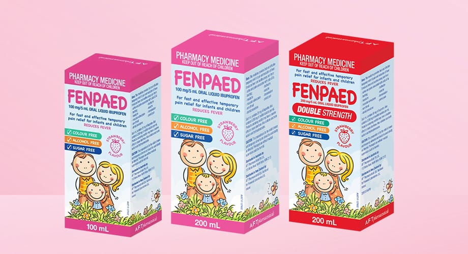 Fenpaed Ibuprofen Oral Liquid Range