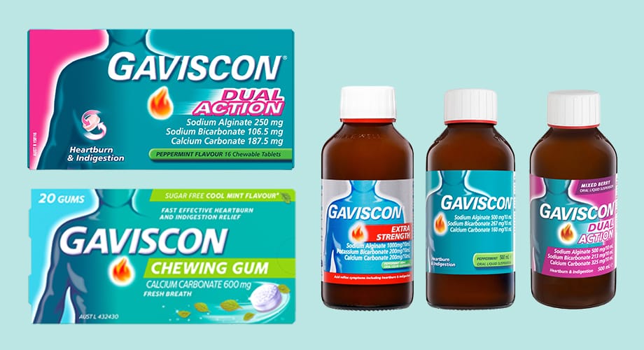 Gaviscon Heartburn & Indigestion Relief Range