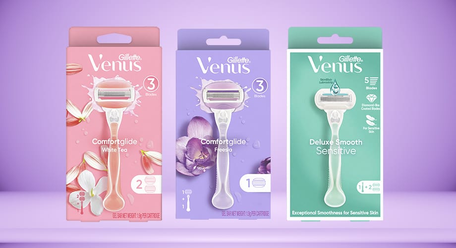 Gillette Women’s Shaving Razors Range