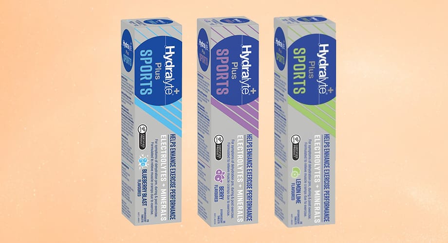 Hydralyte Plus Sport 20 Effervescent Tablets Range