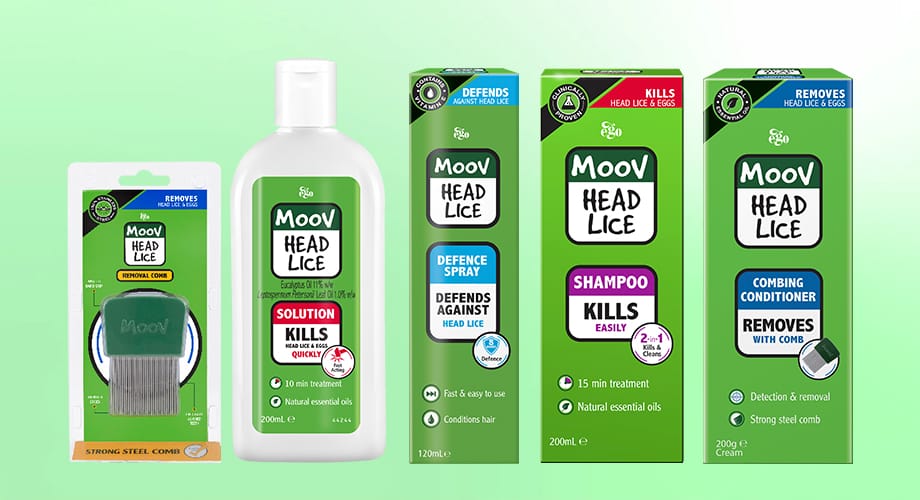 MOOV Head Lice Treatment Selected Range