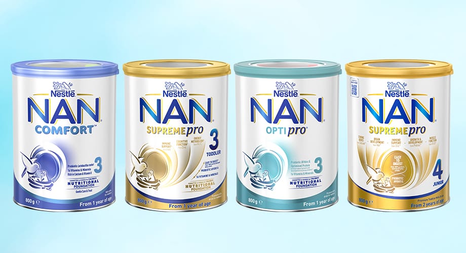 Nestlé NAN Comfort, OptiPro & SupremePro Range