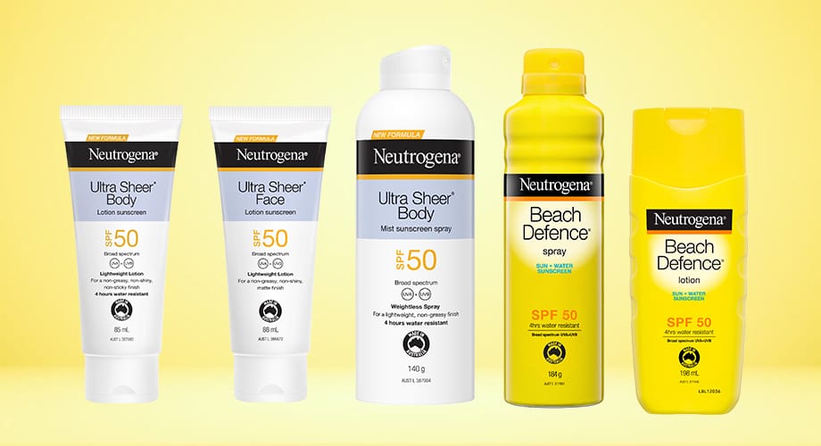 Neutrogena Ultra or Sheer Lotion Range
