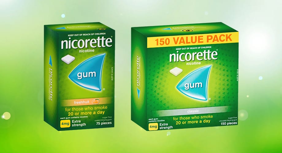 Nicorette Gum 4mg 75 or 150 Range