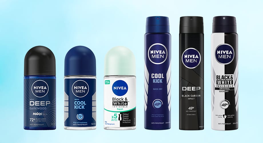 Nivea Anti-Perspirant or Roll-on Deodorant Men Range