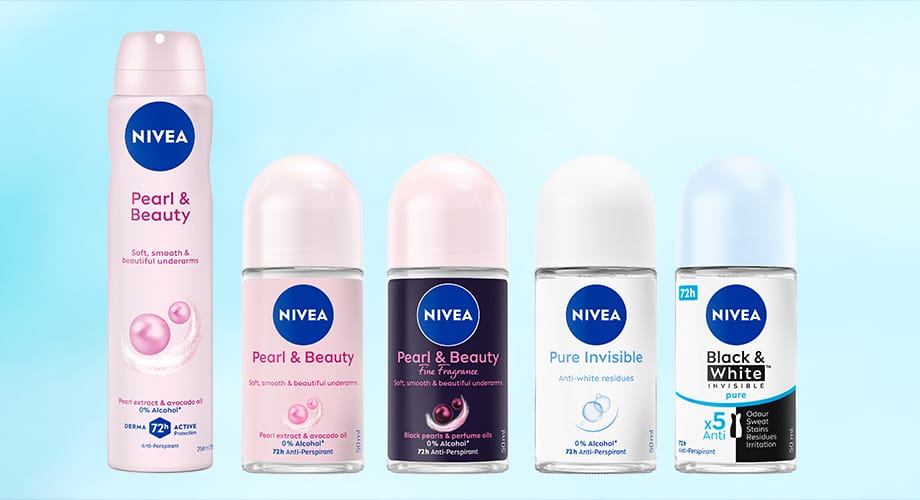 Nivea Anti-Perspirant or Roll-on Deodorant Women Range