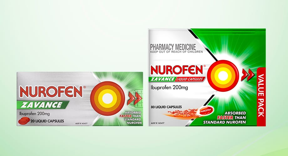 Nurofen Zavance 20 or 80 Liquid Capsules