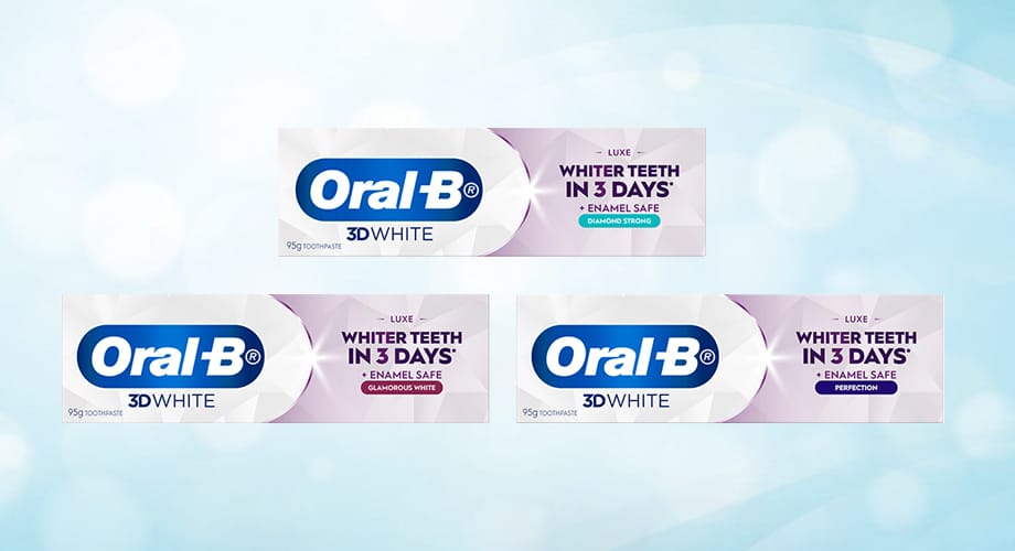 Oral-B 3D White Toothpaste 95g Range