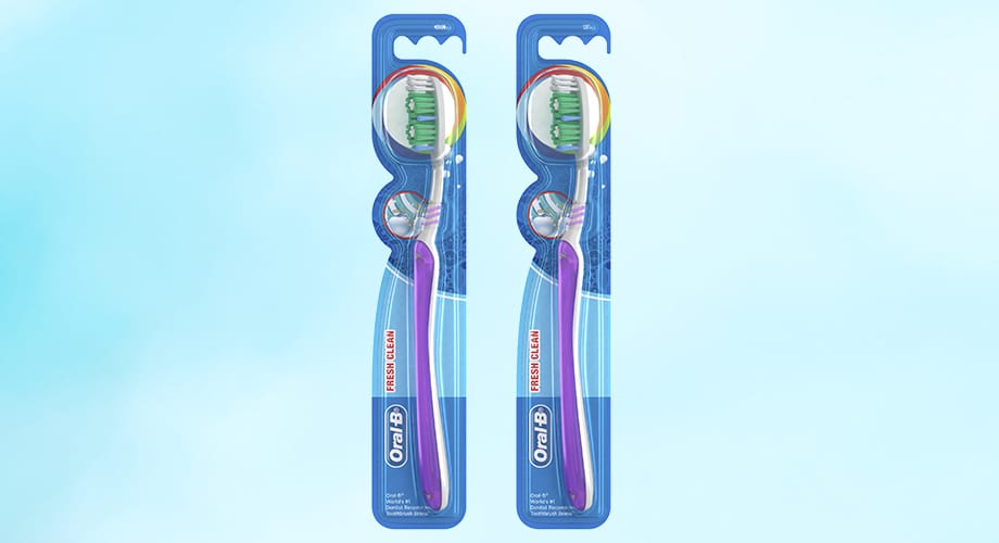 Oral-B All Rounder Fresh Clean Toothbrush Medium 1pk