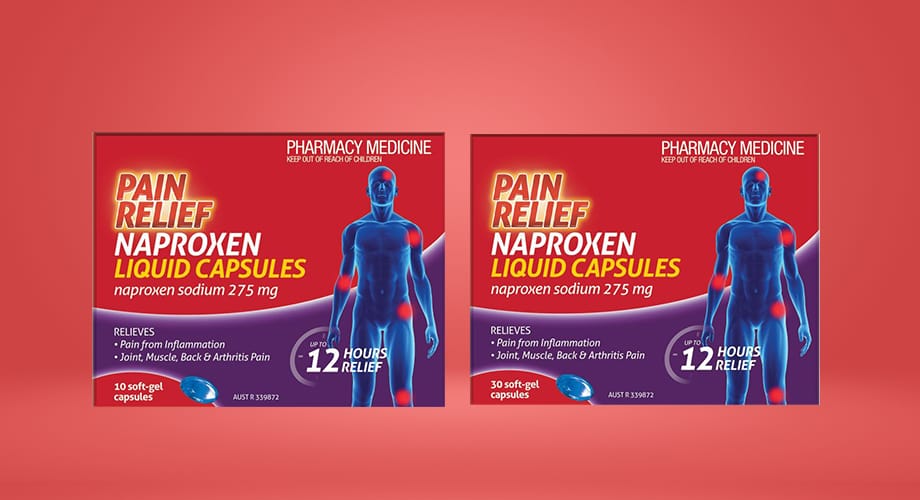 Naproxen Liquid Capsules 10 or 30pk