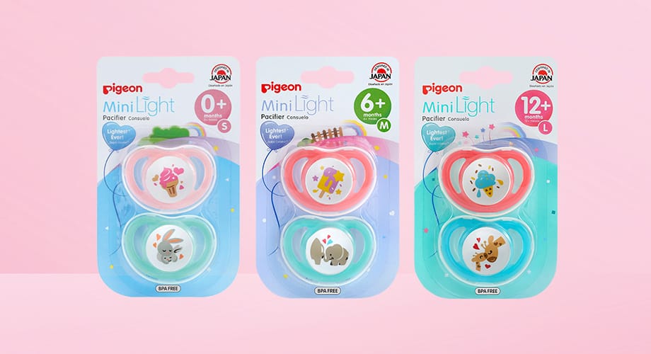 Pigeon Minilight Pacifier Twin Pack Range