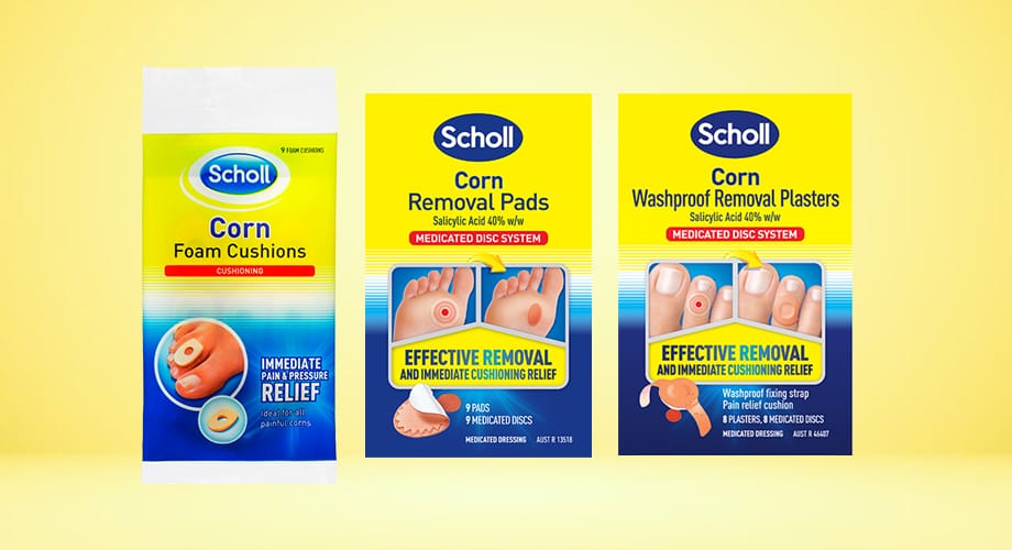 Scholl Corn Removal or Foam Cushion Range