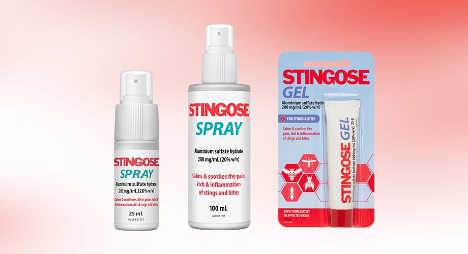 Stingose Gel or Spray Range