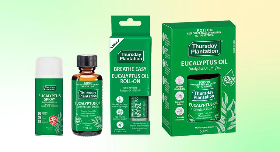 Thursday Plantation Eucalyptus Oil Pure or Spray Range