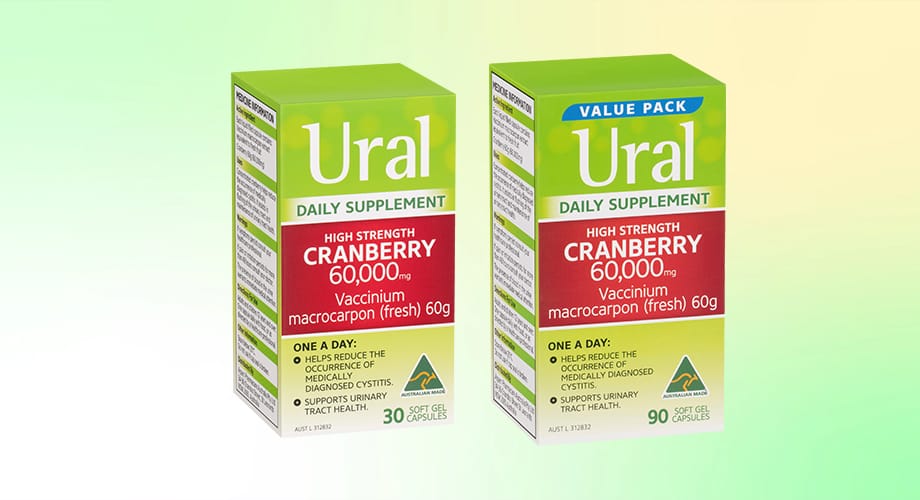 Ural Cranberry Daily 30 or 90 Capsules