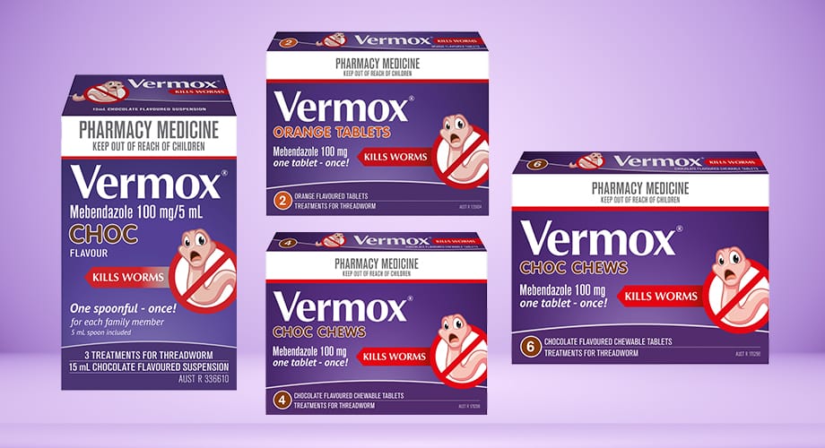 Vermox Treadworm Selected Range