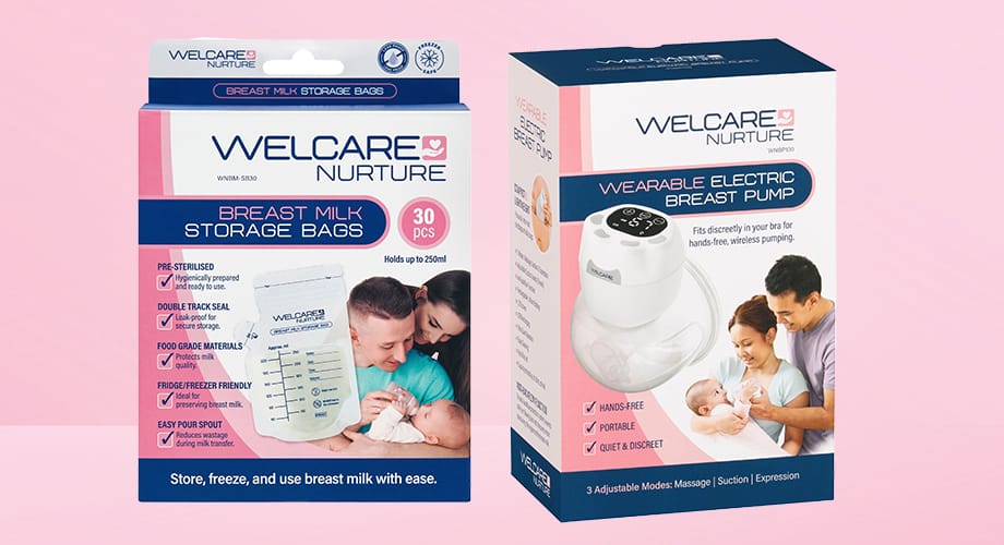 Welcare Nurture Breast Milk Storage Bag 30pk or Electric Breast Pump