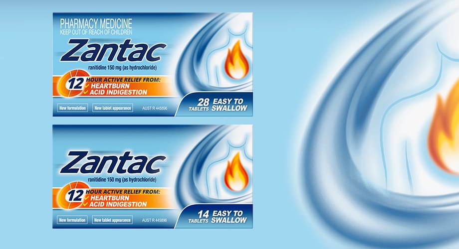 Zantac Heartburn Relief Range