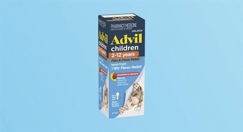 Advil Children 2-12 Years Pain & Fever Relief 200mL