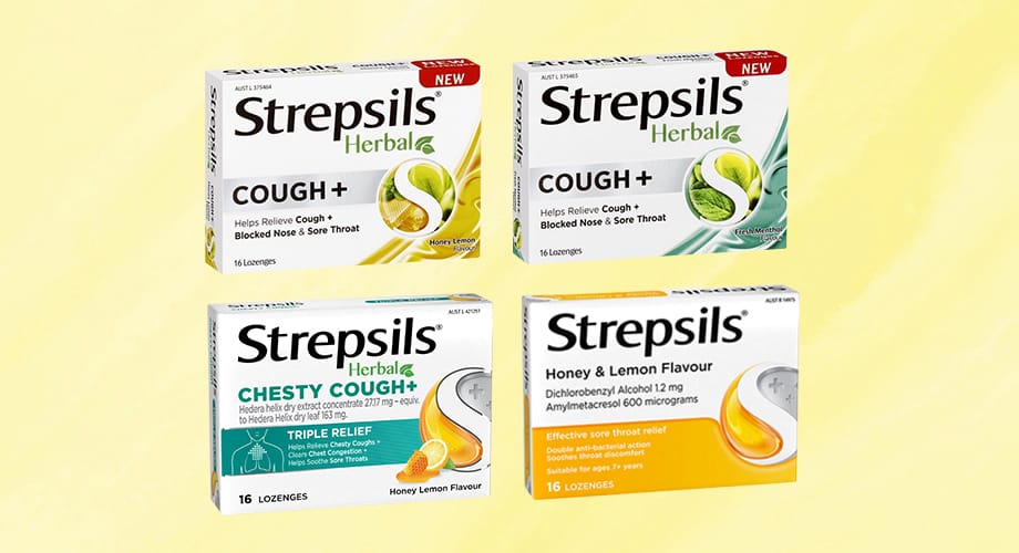 Strepsils Sore Throat & Cough Relief Range