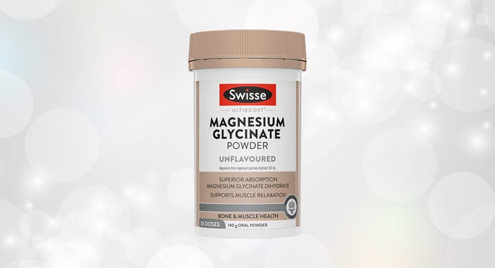 Swisse Ultiboost Magnesium Glycinate Powder Unflavoured 140g
