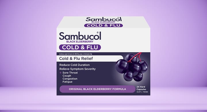Sambucol Cold & Flu 24 Gel Capsules