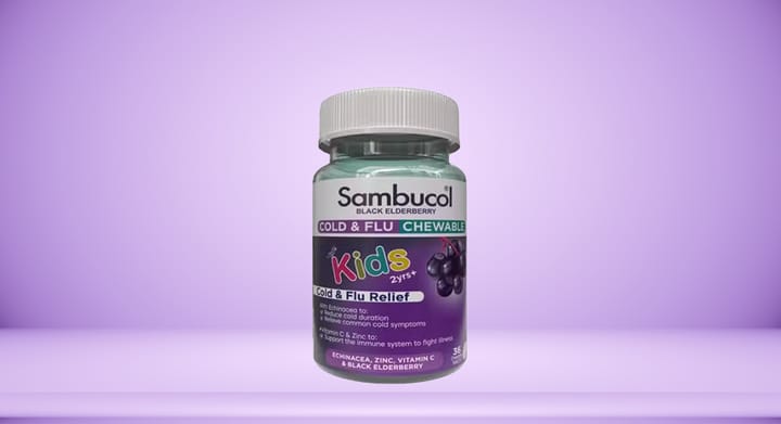 Sambucol Kids Cold & Flu Relief 36 Chewable Tablets