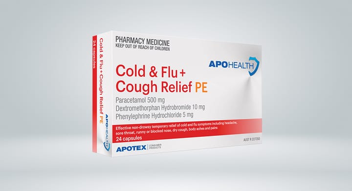 APOHEALTH Cold & Flu + Cough Relief PE 24 Capsules